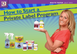 a How to Start l Program Private Labe