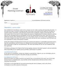 Event Planning Contract