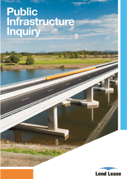 Public Infrastructure Inquiry 23 DECEMBER 2013