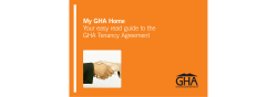My GHA Home Your easy read guide to the GHA Tenancy Agreement