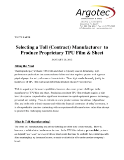 Selecting a Toll (Contract) Manufacturer  to Filling the Need
