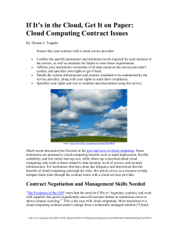 If It’s in the Cloud, Get It on Paper: