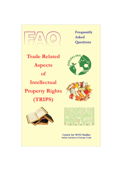 Trade Related Aspects of Intellectual