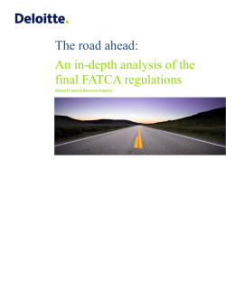 The road ahead: An in-depth analysis of the final FATCA regulations