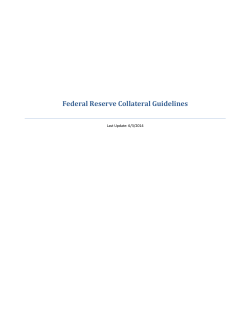 Federal Reserve Collateral Guidelines