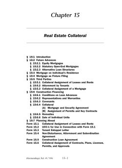 Chapter 15 Real Estate Collateral