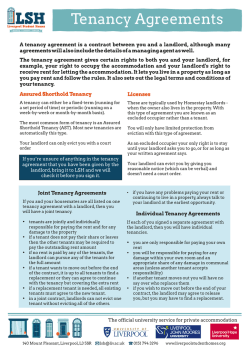Tenancy Agreements