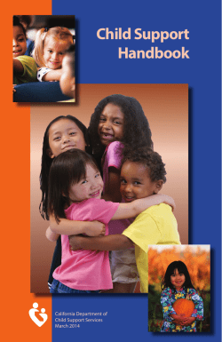 Child Support Handbook California Department of Child Support Services