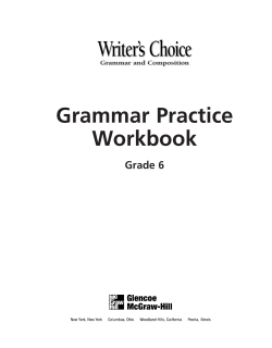 Grammar Practice Workbook Grade 6 Grammar and Composition