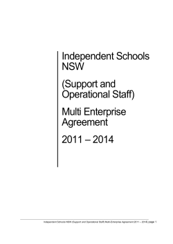 Independent Schools NSW (Support and Operational Staff)