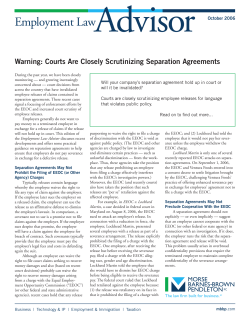 Advisor Employment Law Warning: Courts Are Closely Scrutinizing Separation Agreements