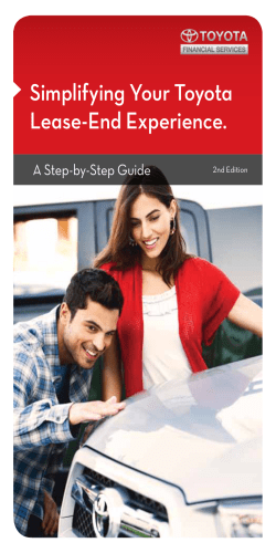Simplifying Your Toyota Lease-End Experience. A Step-by-Step Guide 2nd Edition