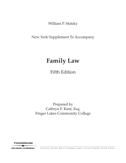Family Law Fifth Edition