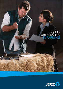 EQUITY PARTNERSHIPS IN FARMING