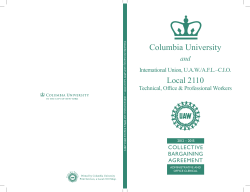 Columbia University Local 2110 and International Union, U.A.W./A.F.L.–C.I.O.