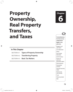 6 Property Ownership, real Property