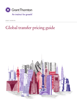 Global transfer pricing guide GRANT THORNTON