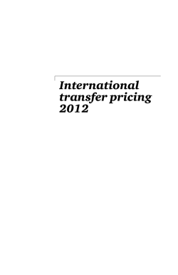 International transfer pricing 2012