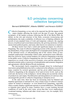 C ILO principles concerning collective  bargaining