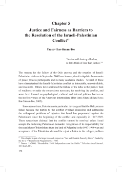 Chapter 5 Justice and Fairness as Barriers to Conflict