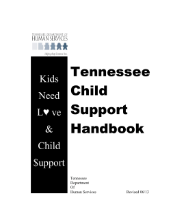 Tennessee Child Support Handbook