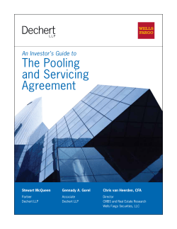 The Pooling and Servicing Agreement An Investor’s Guide to