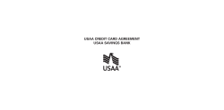 USAA CREDIT CARD AGREEMENT USAA SAVINGS BANK