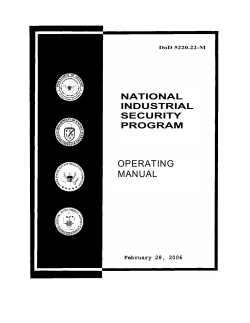 OPERATING MANUAL NATIONAL INDUSTRIAL