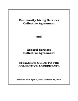 Community Living Services Collective Agreement  and