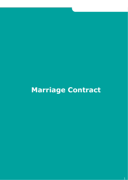 Marriage Contract 1