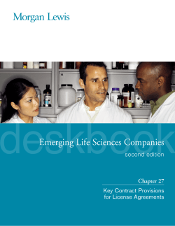 deskbook Emerging Life Sciences Companies __________________