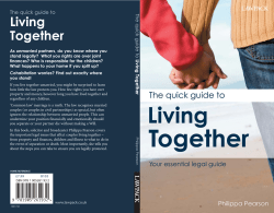 Living Together The quick guide to Living Together