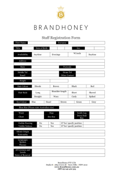 Staff Registration Form