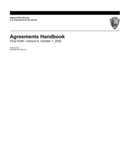 Agreements Handbook Final Draft—Version 6, October 1, 2002