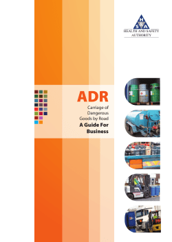 ADR A Guide For Business Carriage of