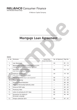 e sampl Mortgage Loan Agreement INDEX