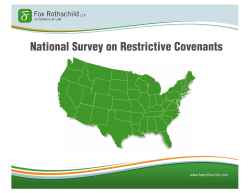National Survey on Restrictive Covenants