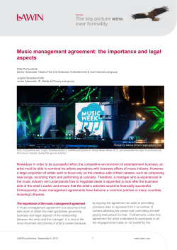 Music management agreement: the importance and legal aspects