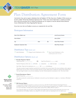 Plan Distribution Agreement Form
