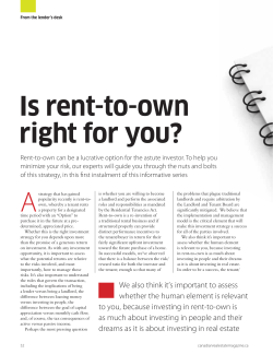 Is rent-to-own right for you?