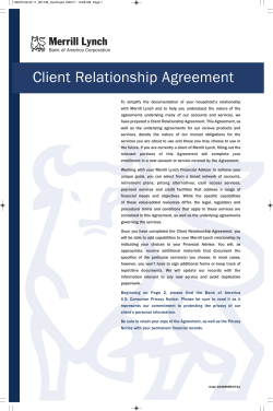 Client Relationship Agreement