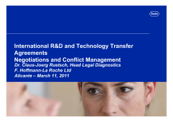 International R&amp;D and Technology Transfer Agreements Negotiations and Conflict Management