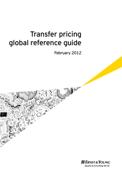 Transfer pricing global reference guide February 2012