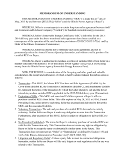 THIS MEMORANDUM OF UNDERSTANDING (“MOU”) is made this 21 day of