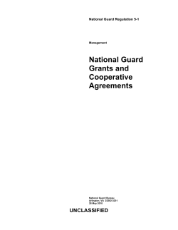 National Guard Grants and Cooperative Agreements