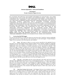 BY ACCEPTING THE SERVICES AND SUPPORT DESCRIBED ON YOUR INVOICE,... TO BE BOUND BY AND ACCEPT THE TERMS AND CONDITIONS... Services Agreement - Terms and Conditions