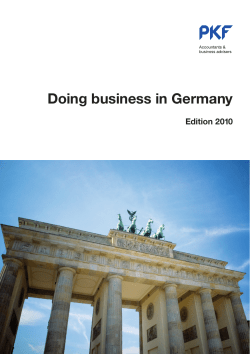 Doing business in Germany Edition 2010