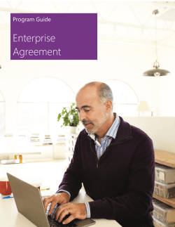 Enterprise Agreement  Program Guide