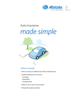 made simple Auto Insurance What’s included: