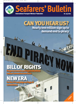 Seafarers’ Bulletin CAN YOUHEARUS? BILLOF RIGHTS NEWERA
